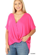 Wrapped Layered Top-PLUS SIZE