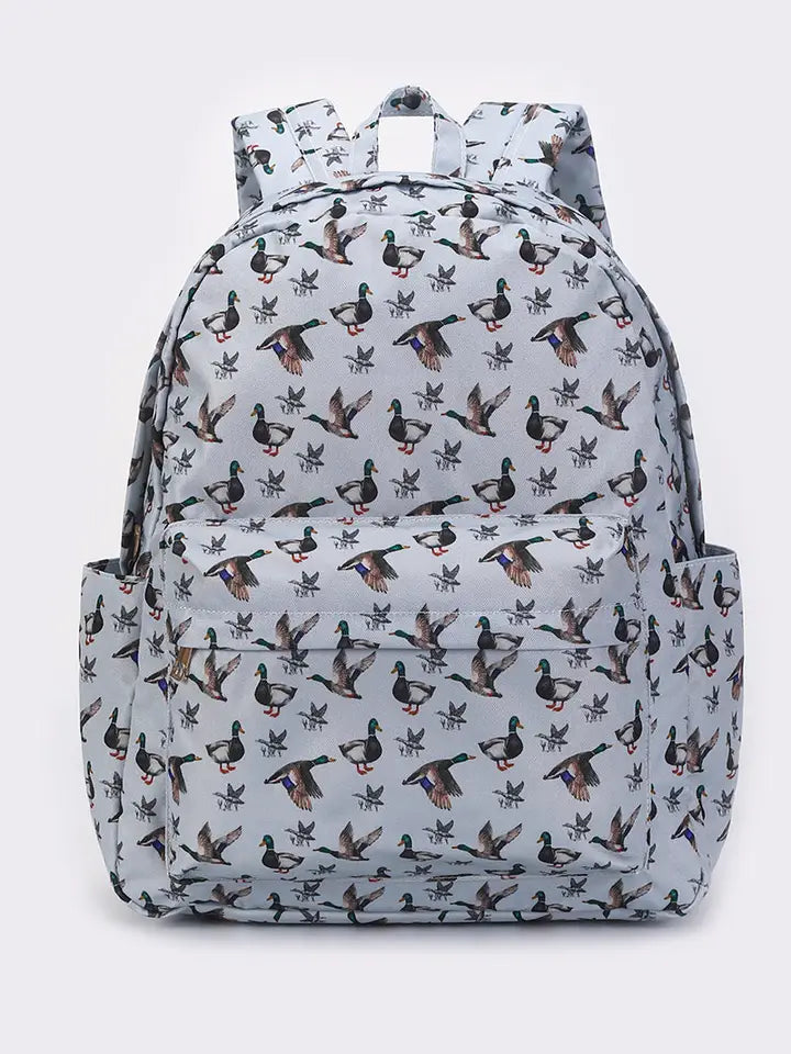 Duck Print Kids Backpack- PREORDER