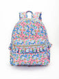 Blue Flower Ruffle Kids Backpack - PREORDER