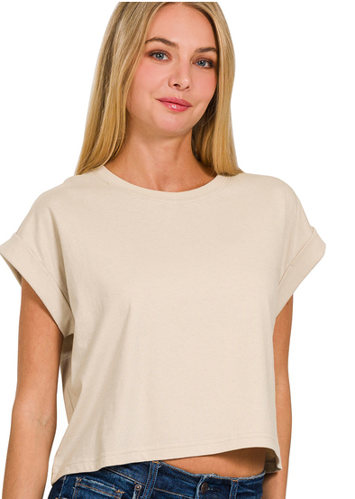 Folded Sleeve Tee