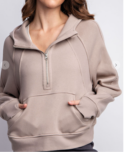 Scuba Hoodie - TAUPE